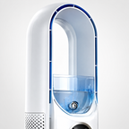 Quiet Bladeless Fan for Portable Air Conditioning and Cooling