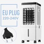 Compact Cooling Fan and Dehumidifier for Portable Air Conditioning