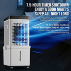 Compact Cooling Fan and Dehumidifier for Portable Air Conditioning