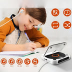 Bluetooth Portable CD Player with Anti-Skip and Headphone Jack