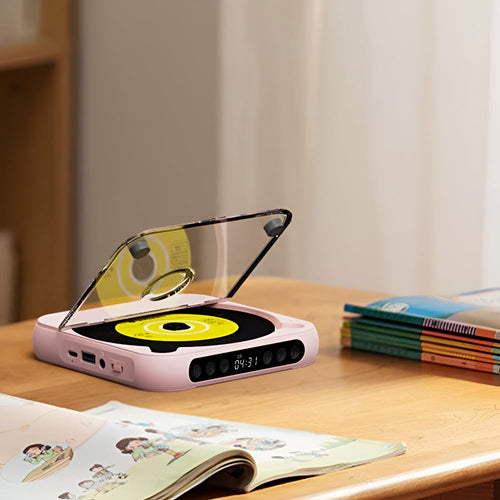 Bluetooth Portable CD Player with Anti-Skip and Headphone Jack