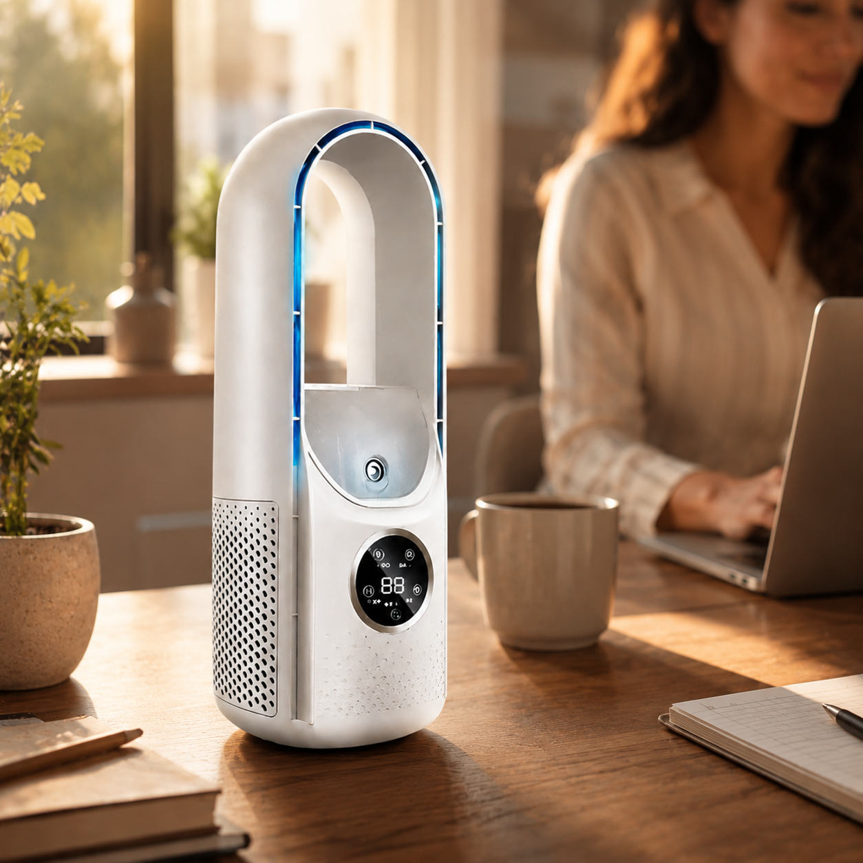 Bladeless Air Conditioner - Compact Portable Cooling Fan