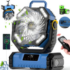 Rechargeable Oscillating Portable Fan with Remote for Camping