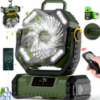 Rechargeable Oscillating Portable Fan with Remote for Camping