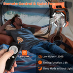 Rechargeable Oscillating Portable Fan with Remote for Camping