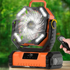 Rechargeable Oscillating Portable Fan with Remote for Camping
