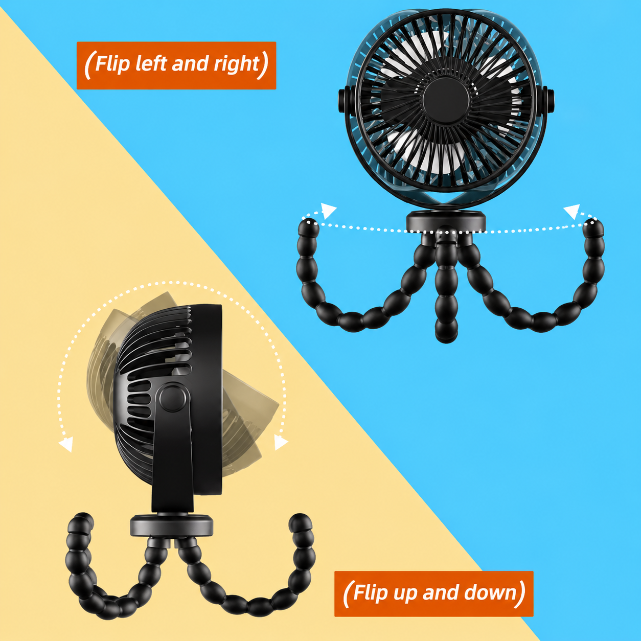 USB Rechargeable Clip-On Desk Fan – Portable Cooling Solution