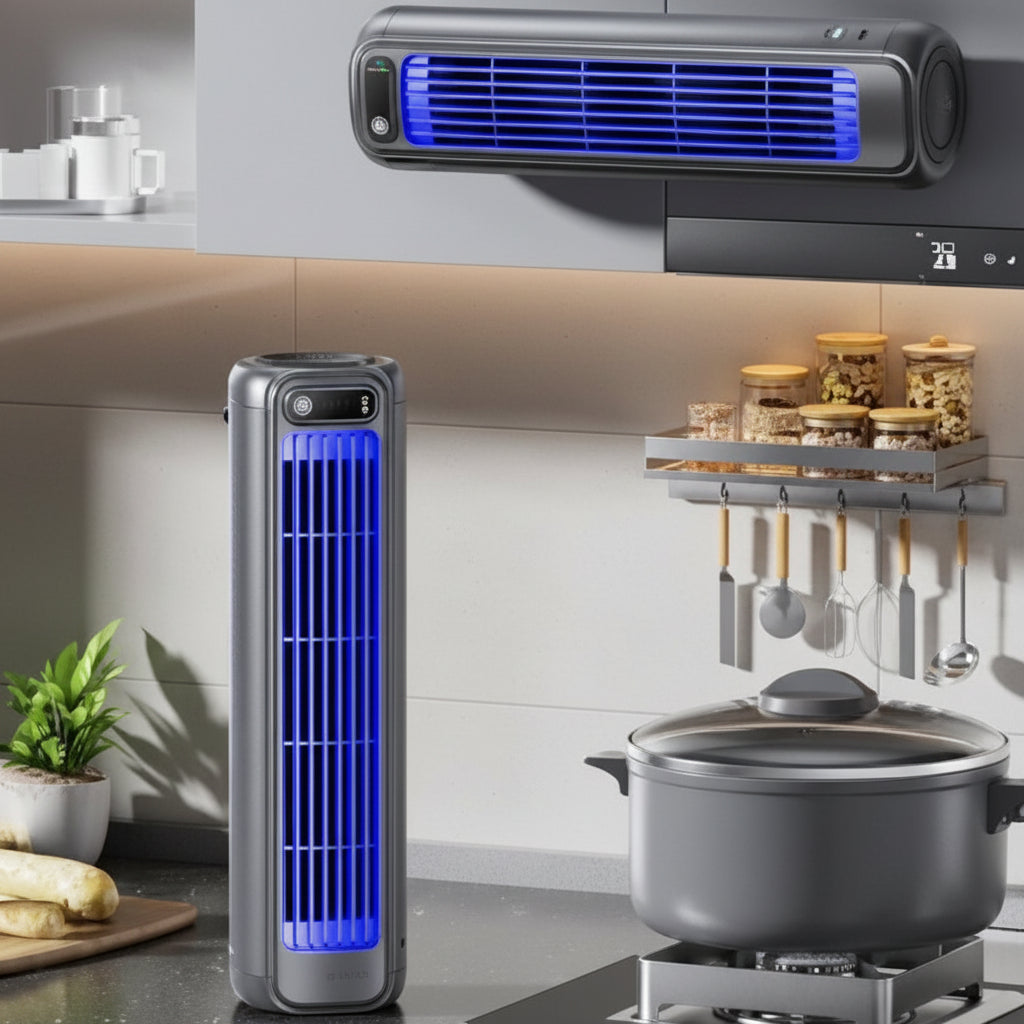 Adjustable Compact Desk Tower Fan for Portable Cooling