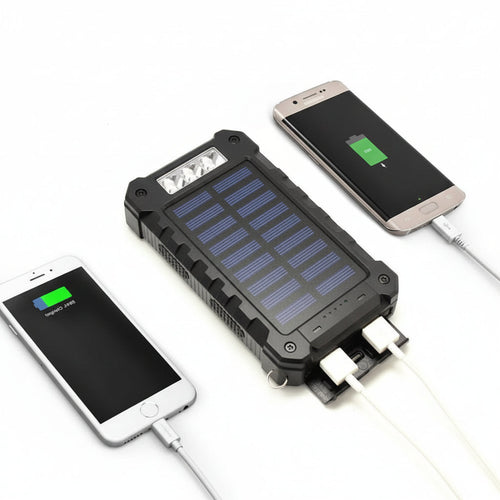 20000mAh Waterproof Power Bank with Solar Charging Capability