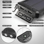 20000mAh Waterproof Power Bank with Solar Charging Capability