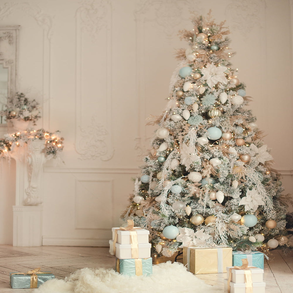 Prelit LED Holiday Decoration - Snow Flocked Christmas Tree