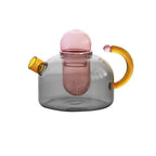 Vibrant Spectrum Glass Teapot for Stylish Brewing