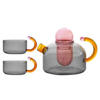 Vibrant Spectrum Glass Teapot for Stylish Brewing