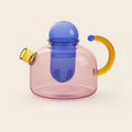 Vibrant Spectrum Glass Teapot for Stylish Brewing