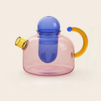 Vibrant Spectrum Glass Teapot for Stylish Brewing