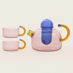 Vibrant Spectrum Glass Teapot for Stylish Brewing