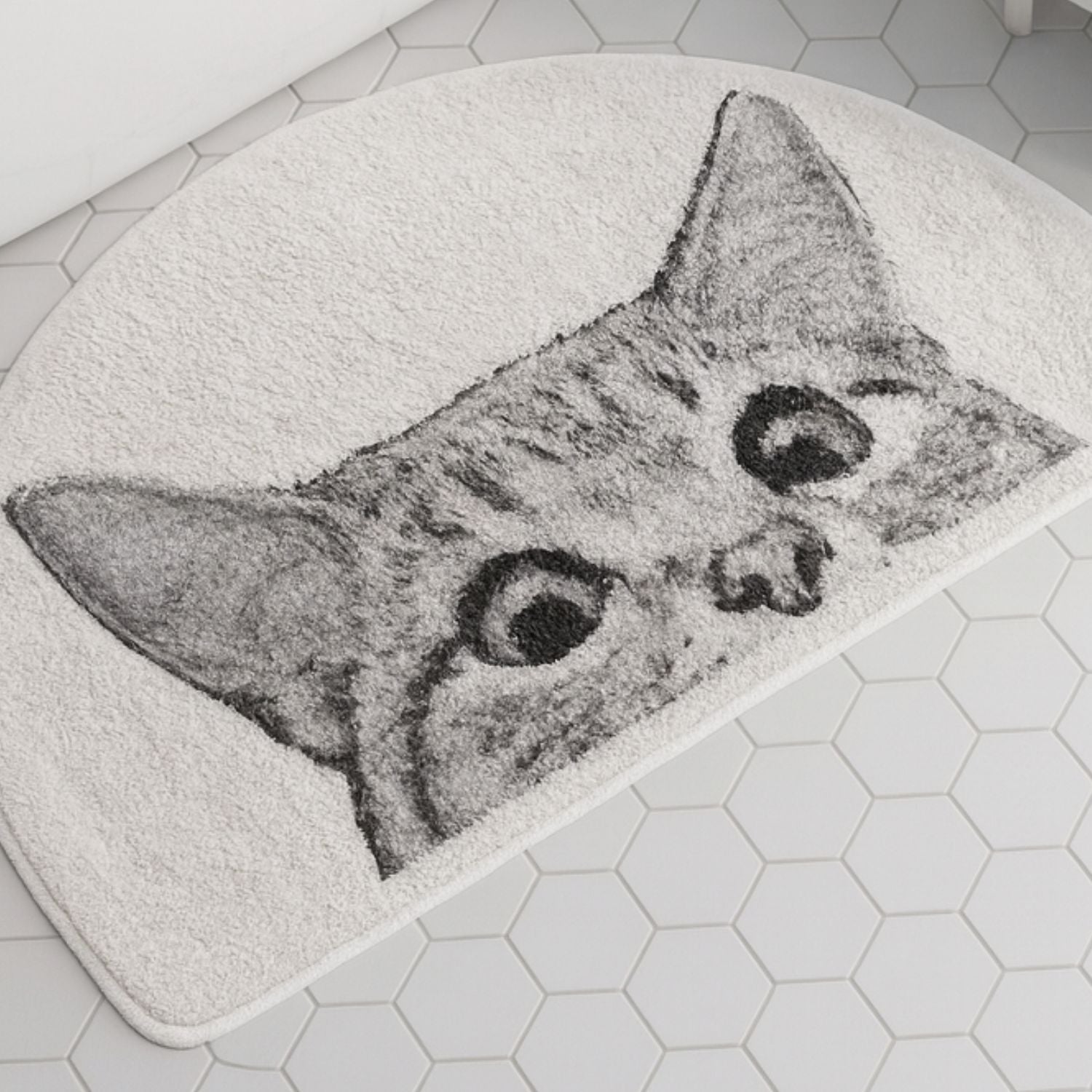 Soft Non-Slip Bath Mat for Cats - Made of Polyester