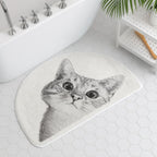 Soft Non-Slip Bath Mat for Cats - Made of Polyester