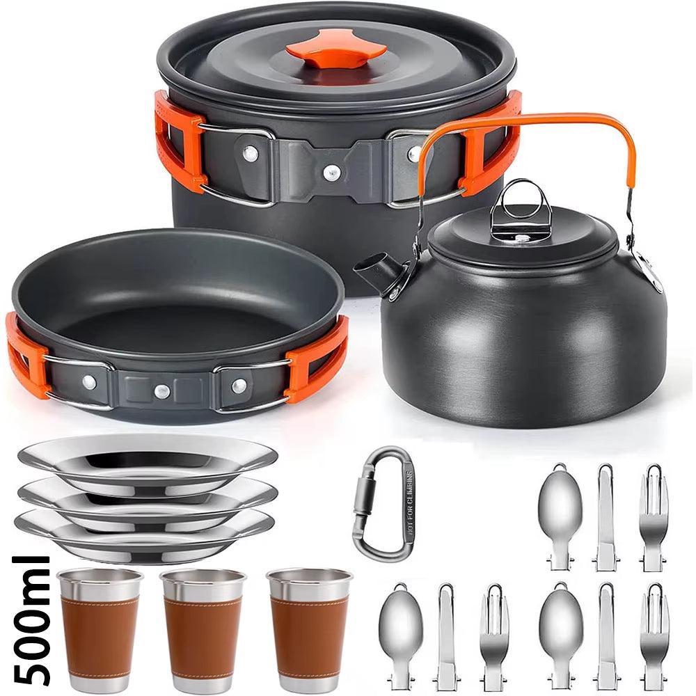 Explorer's Essential Camping Cookware Set | Compact & Durable