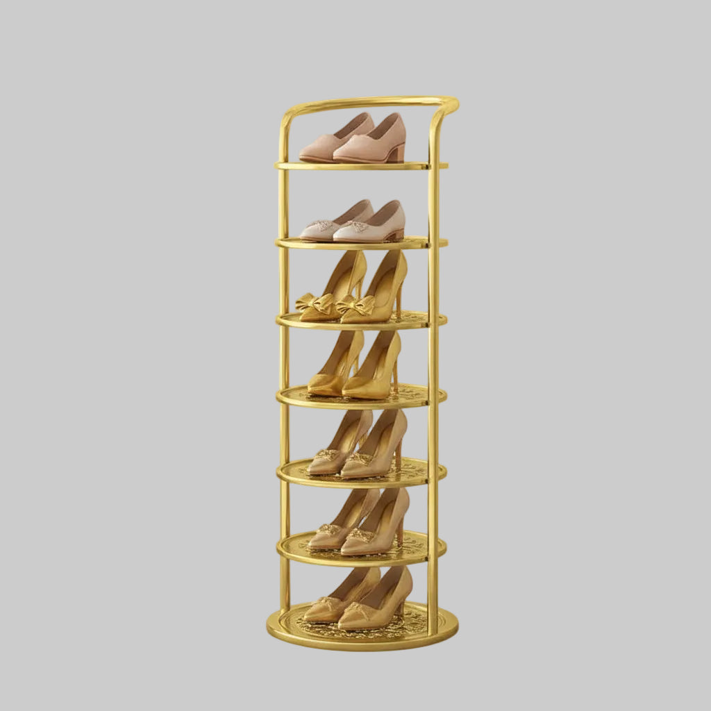Vertical Metal Organizer for Shoes - Entryway and Closet Storage