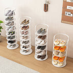 Vertical Metal Organizer for Shoes - Entryway and Closet Storage
