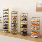 Vertical Metal Organizer for Shoes - Entryway and Closet Storage