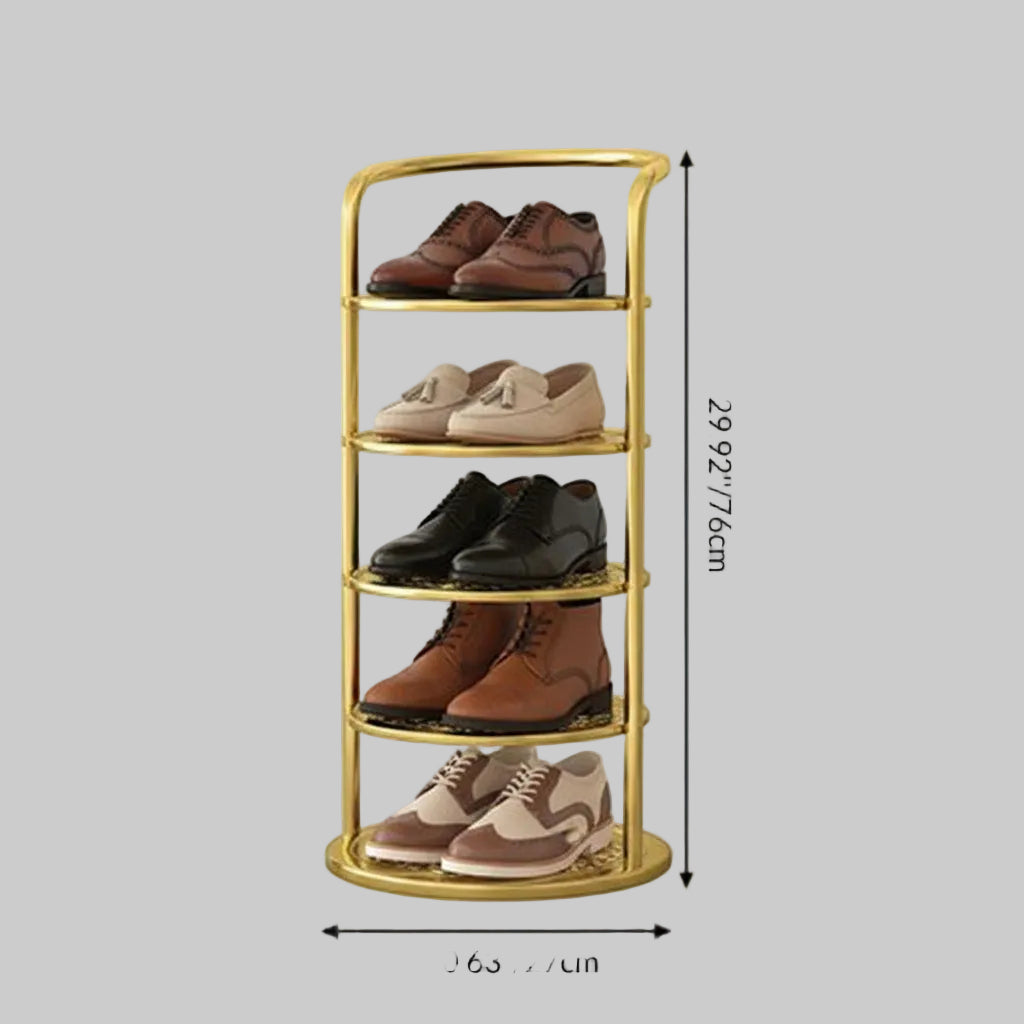 Vertical Metal Organizer for Shoes - Entryway and Closet Storage
