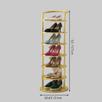 Vertical Metal Organizer for Shoes - Entryway and Closet Storage