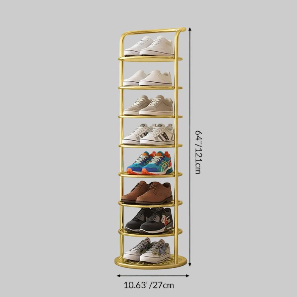 Vertical Metal Organizer for Shoes - Entryway and Closet Storage