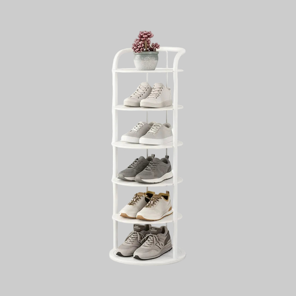 Vertical Metal Organizer for Shoes - Entryway and Closet Storage