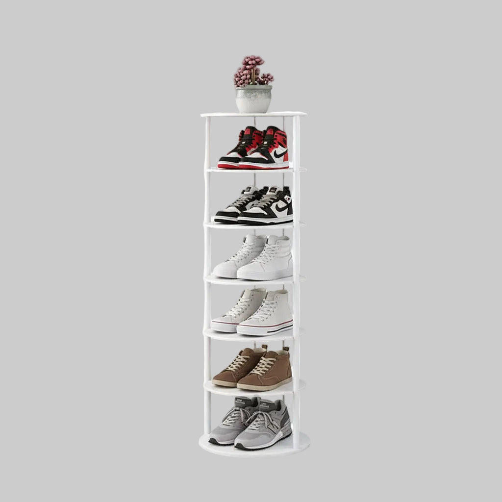 Vertical Metal Organizer for Shoes - Entryway and Closet Storage