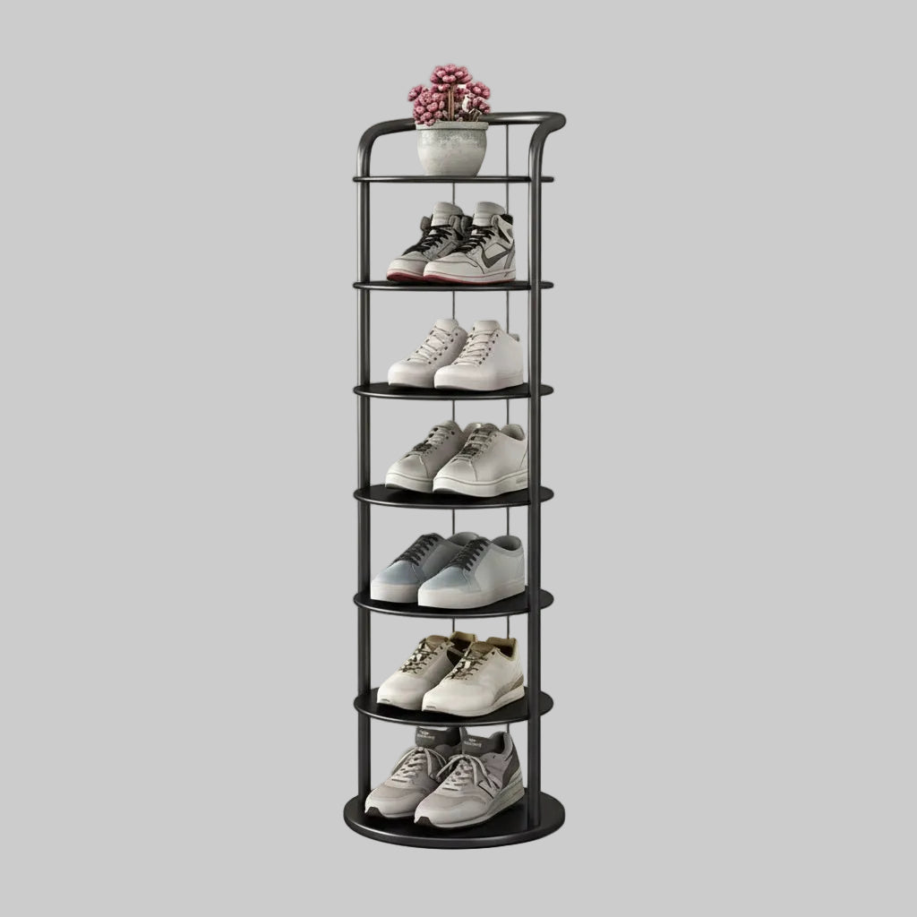 Vertical Metal Organizer for Shoes - Entryway and Closet Storage