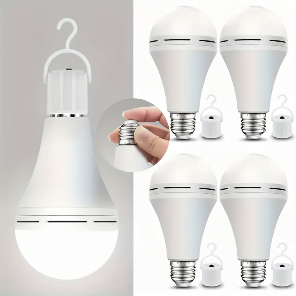 Rechargeable LED Emergency Light Bulb for White Illumination