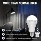 Rechargeable LED Emergency Light Bulb for White Illumination