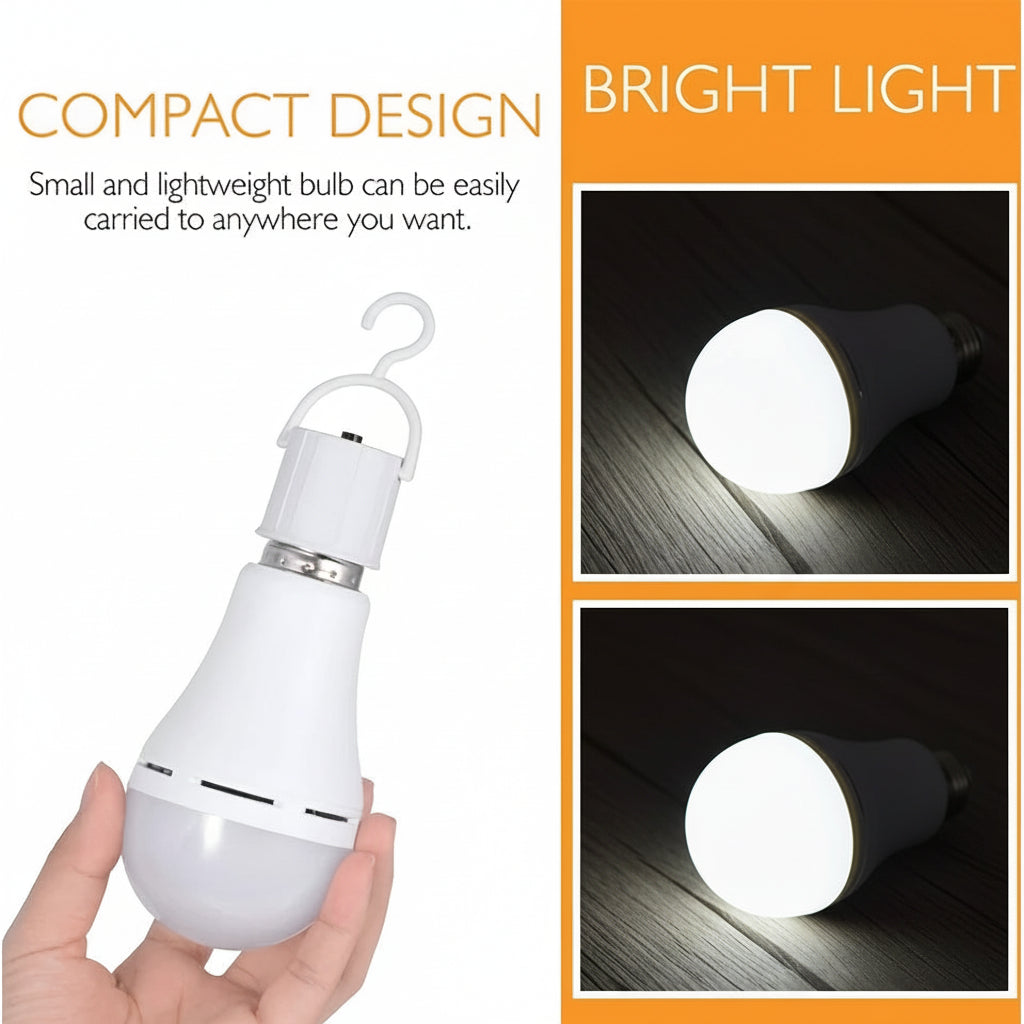 Rechargeable LED Emergency Light Bulb for White Illumination