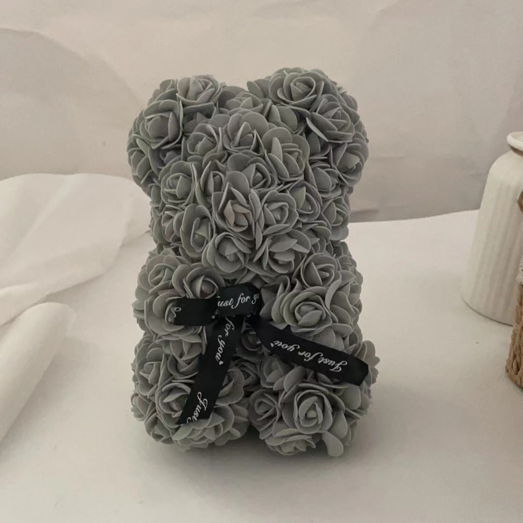 Foam Rose Bear - Valentine's Day Artificial Flower Gift