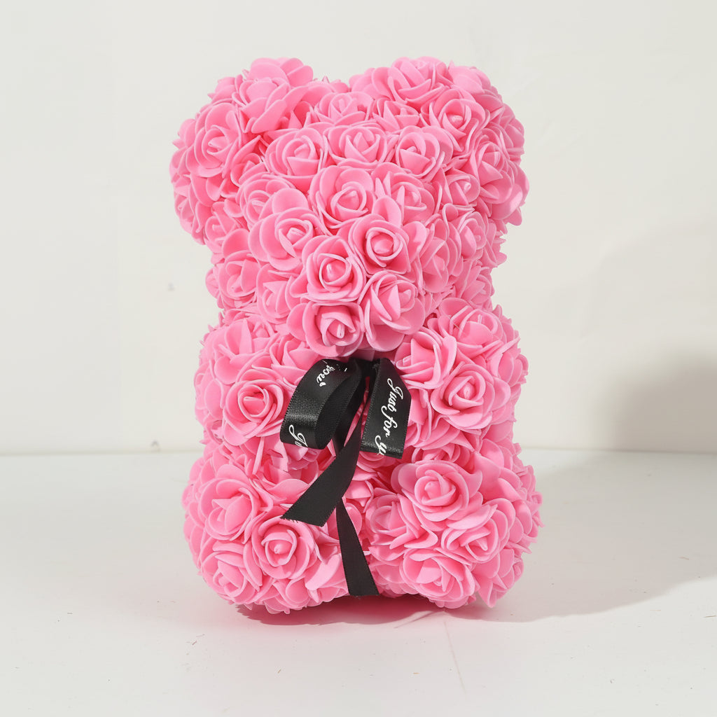 Foam Rose Bear - Valentine's Day Artificial Flower Gift