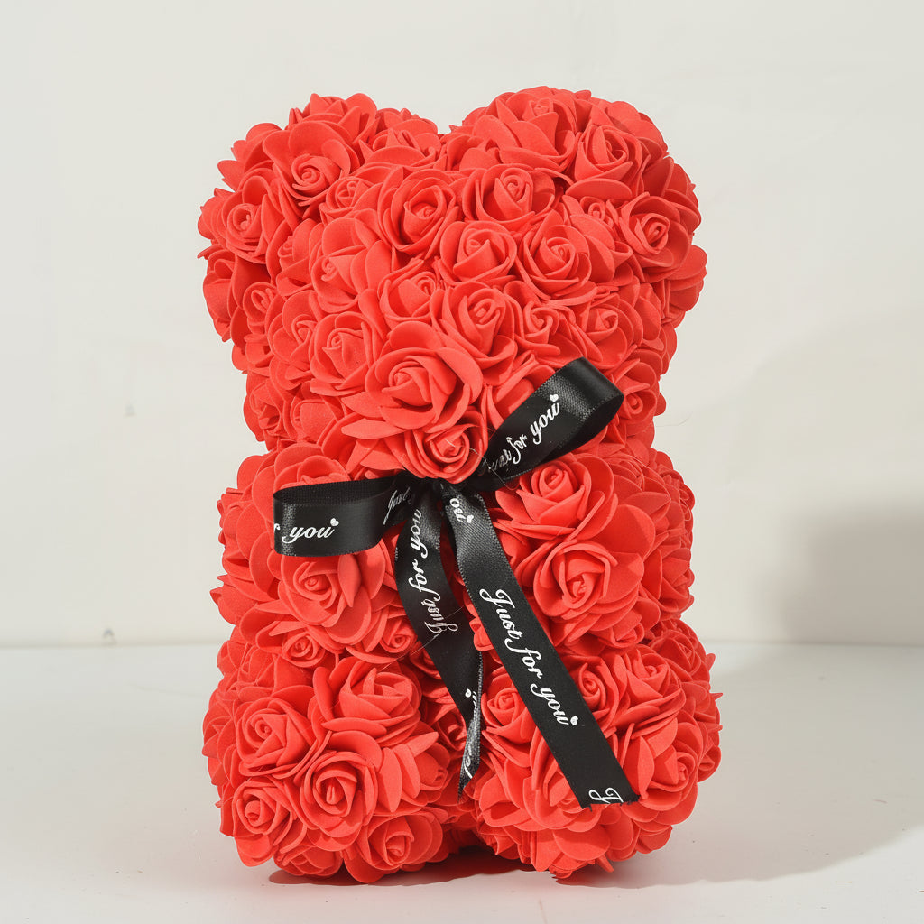 Foam Rose Bear - Valentine's Day Artificial Flower Gift