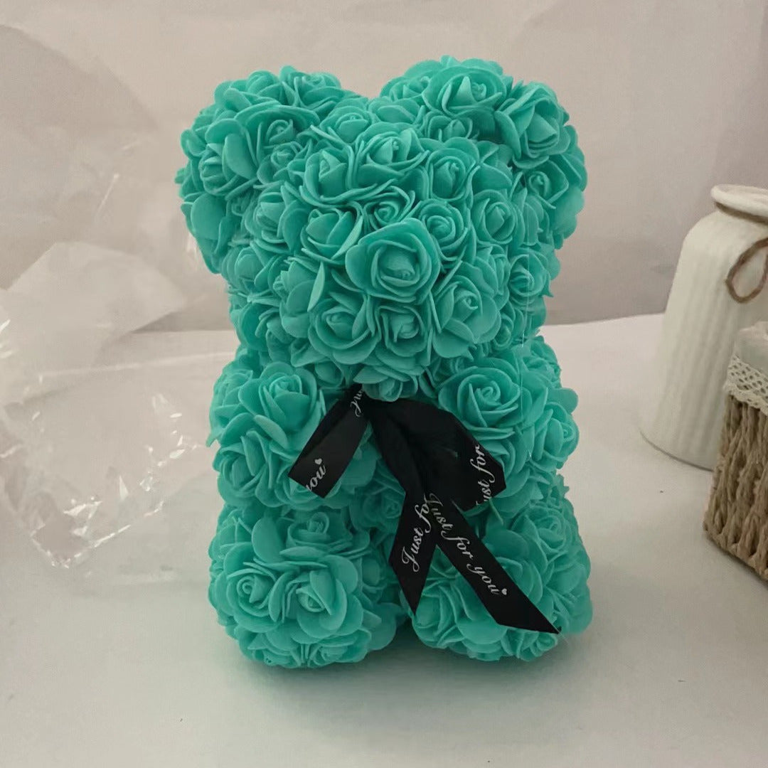 Foam Rose Bear - Valentine's Day Artificial Flower Gift