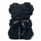 Romantic Foam Rose Teddy Bear Gift Decoration with Floral Design