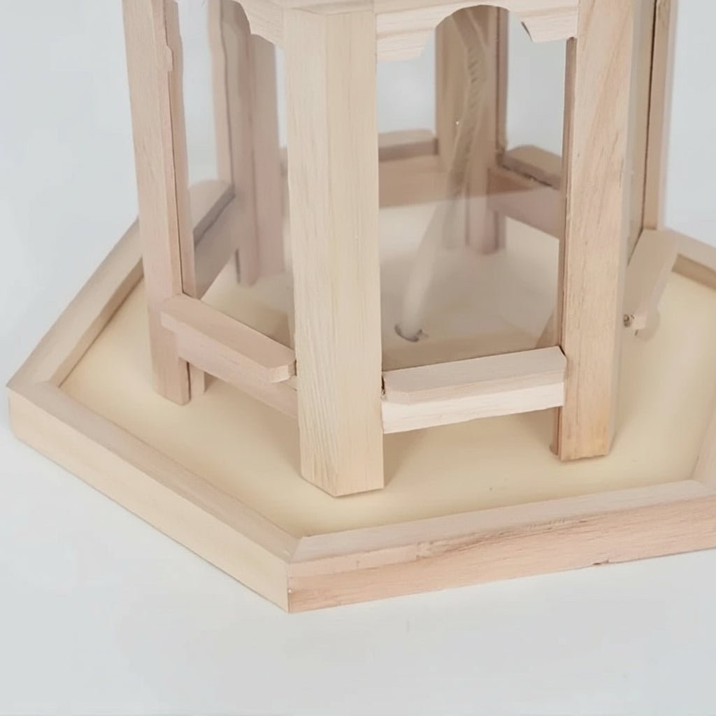 Wooden Garden Bird Feeder with Watering System - RustiFeed House