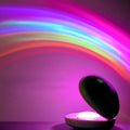 Dual Mode USB Night Light Projector – Compact Rainbow Ambiance Creator for Relaxation