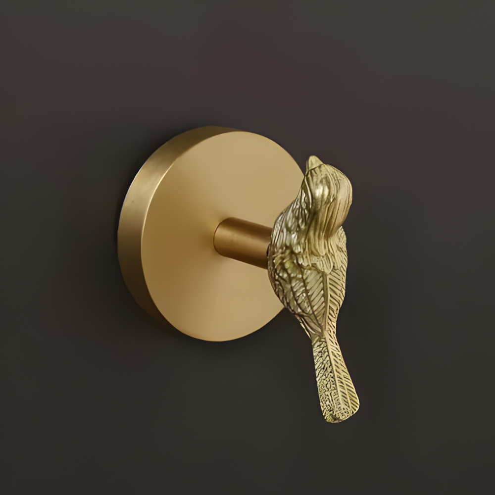 Wall Hook with Animal Design - Decorative Copper Coat Hanger