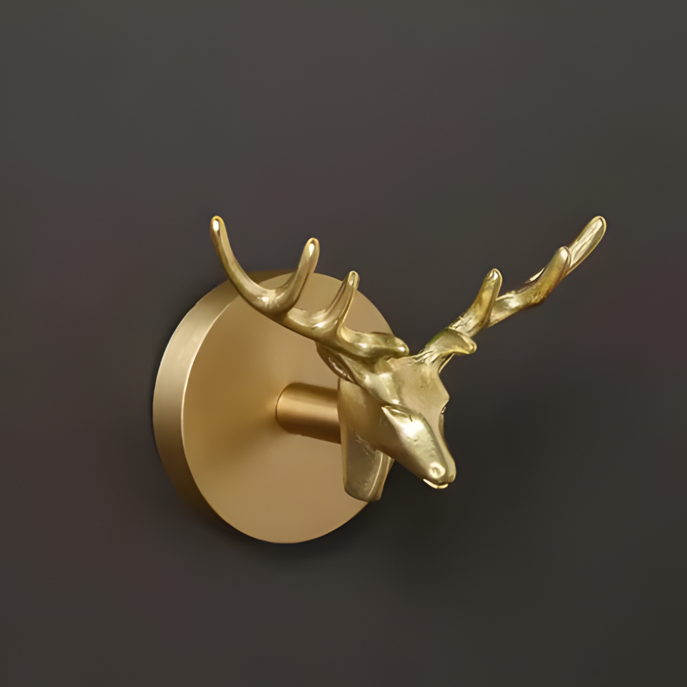 Wall Hook with Animal Design - Decorative Copper Coat Hanger