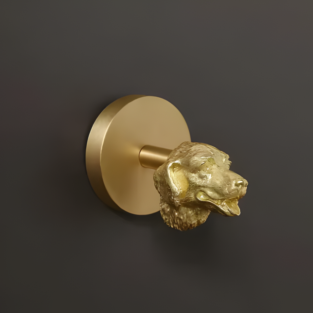Wall Hook with Animal Design - Decorative Copper Coat Hanger
