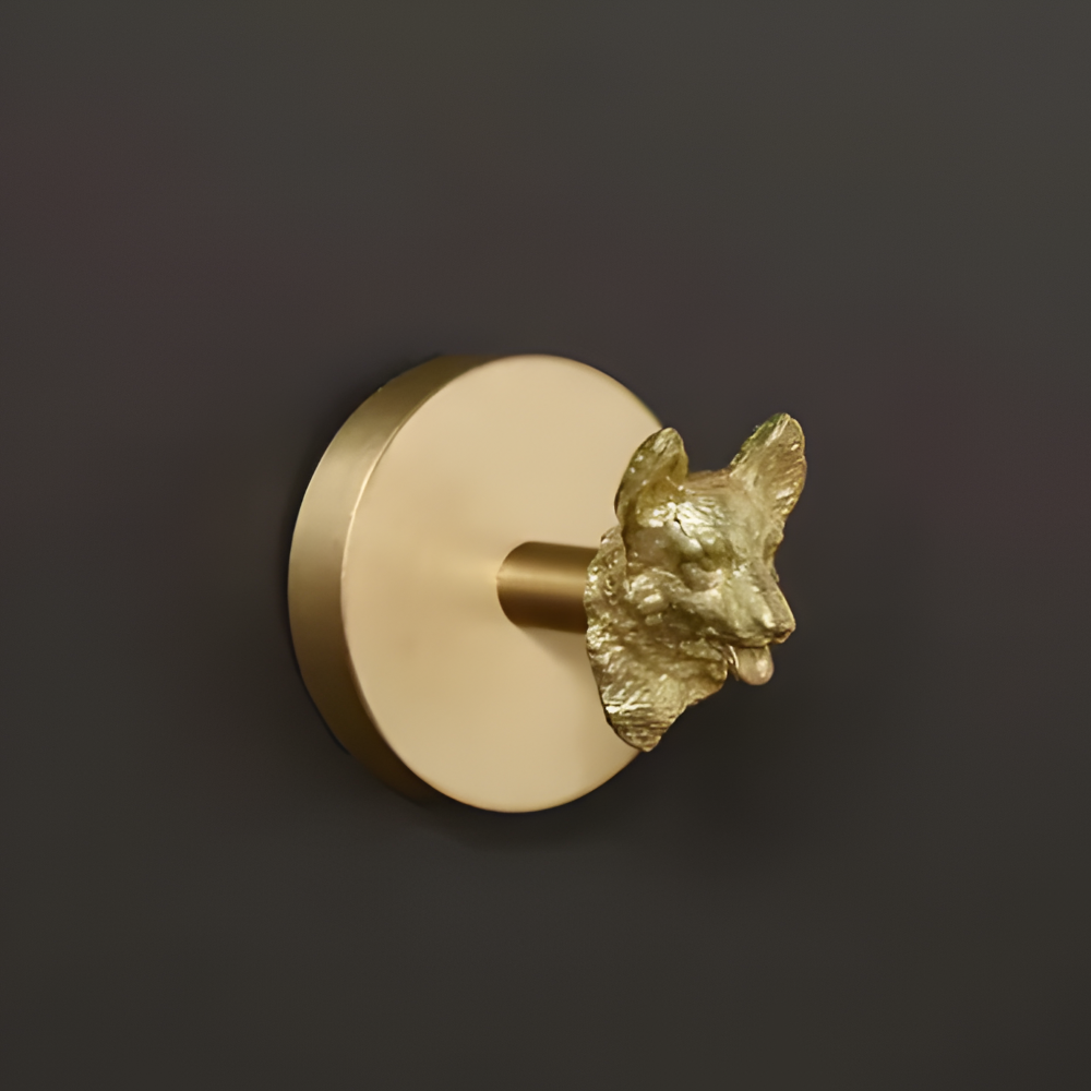 Wall Hook with Animal Design - Decorative Copper Coat Hanger