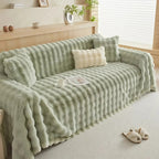 Soft Touch Faux Fur Throw Blanket - Contemporary Style