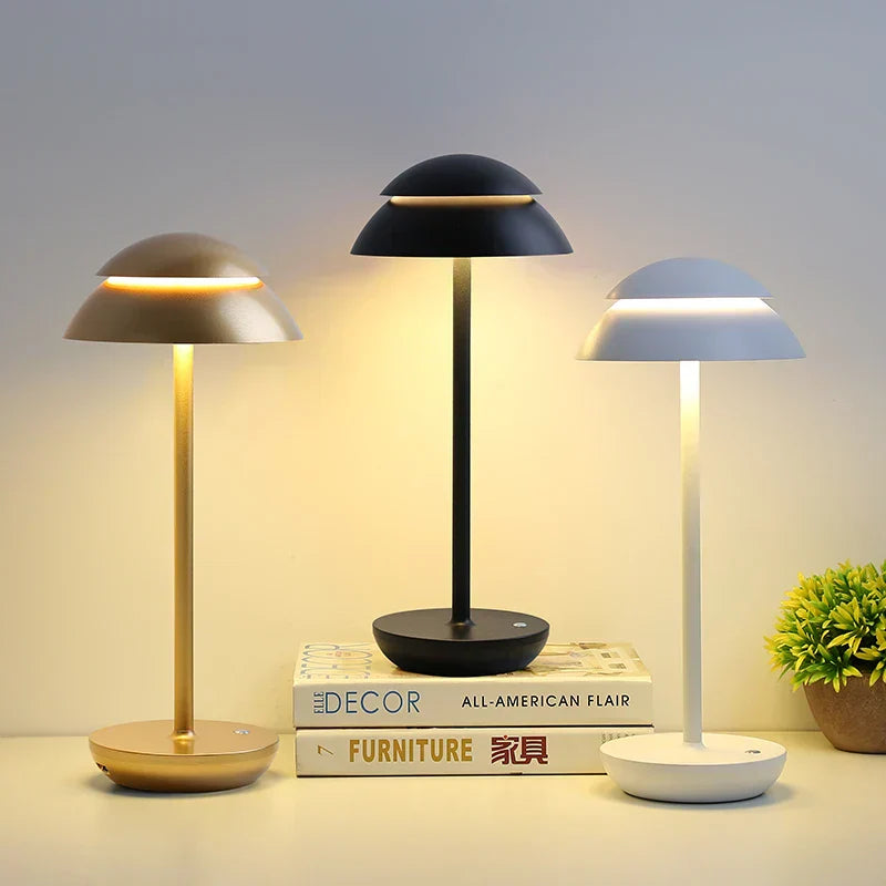 Modern Wireless Table Lamp – Rechargeable Design for Home Lighting