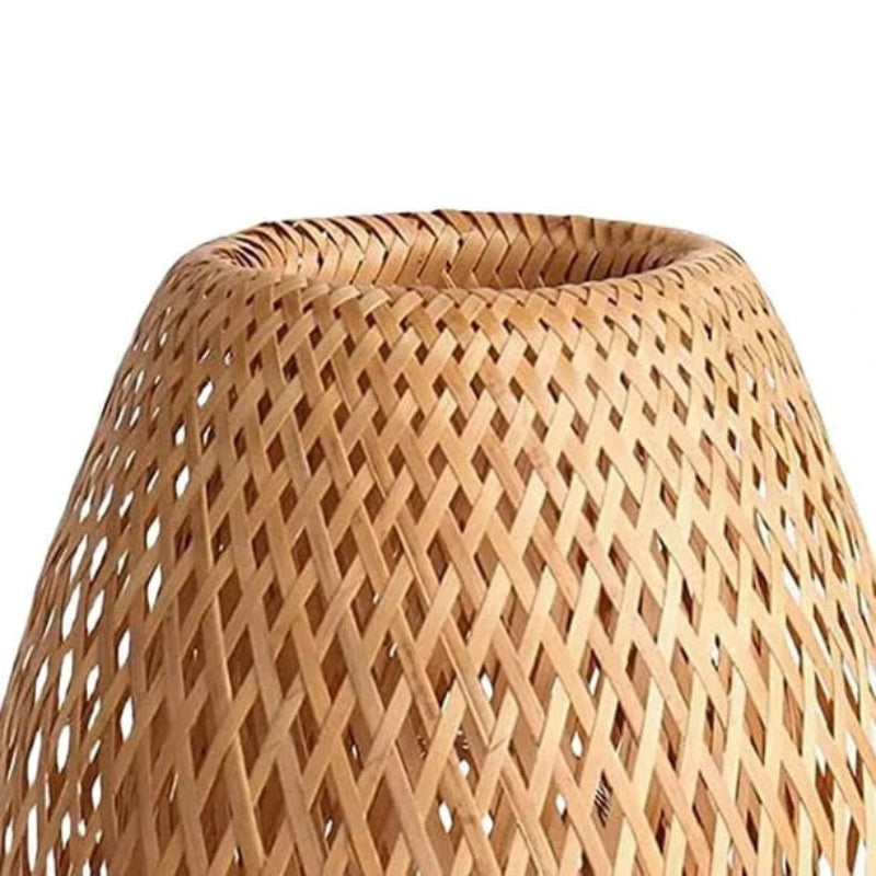 Cordless Bamboo LED Table Lamp – Dimmable Rechargeable Lighting for Bedroom