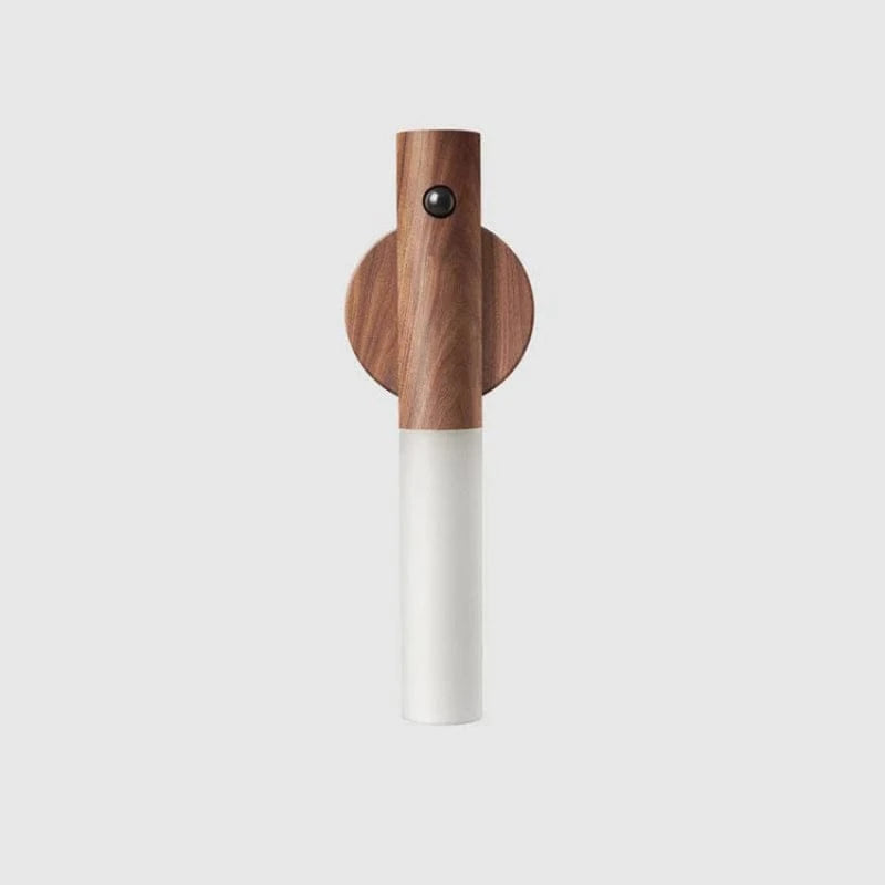 Wireless Wall Light with Motion Sensor – Elegant Wooden Rechargeable Sconce